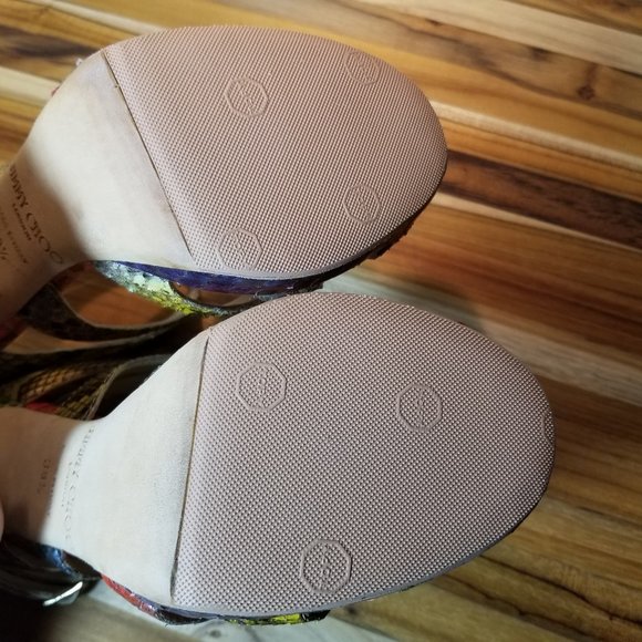 Jimmy Choo Snakeskin Heels size 38 1/2 (8.5 US) - Picture 12 of 13